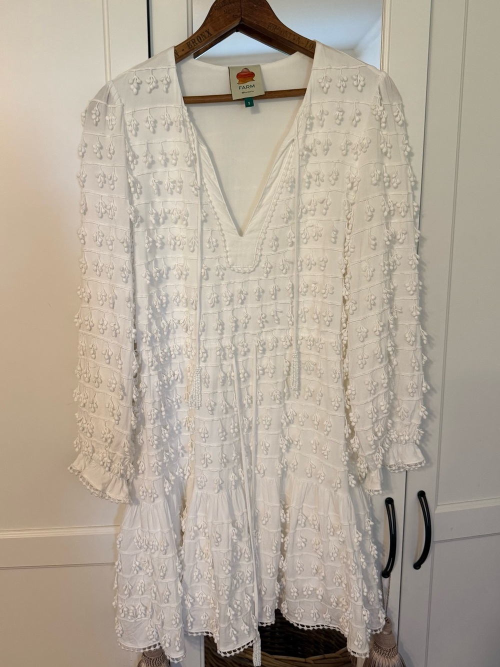 FARM Rio fringe detail mini dress